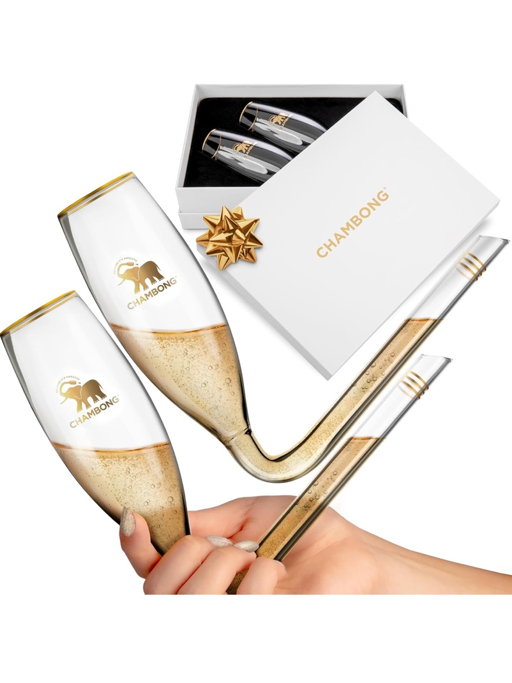 Chambong - Glass Champagne Flutes Shooter